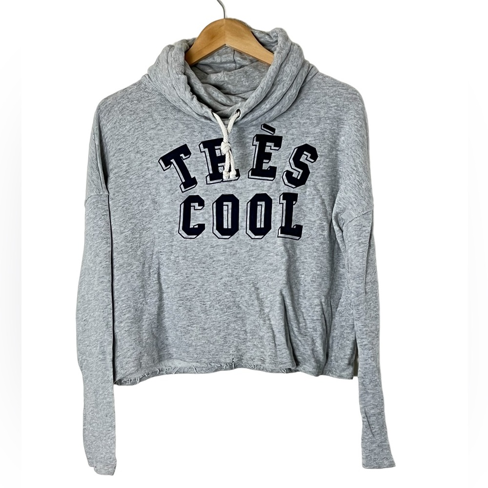 Forever 21 | Tres Cool graphic gray hoodie sweatshirt size medium